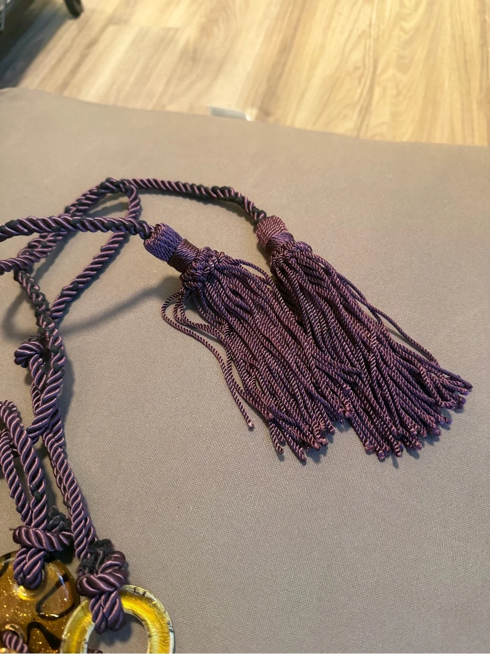 Zara special glass appliqué rope belt limited edition